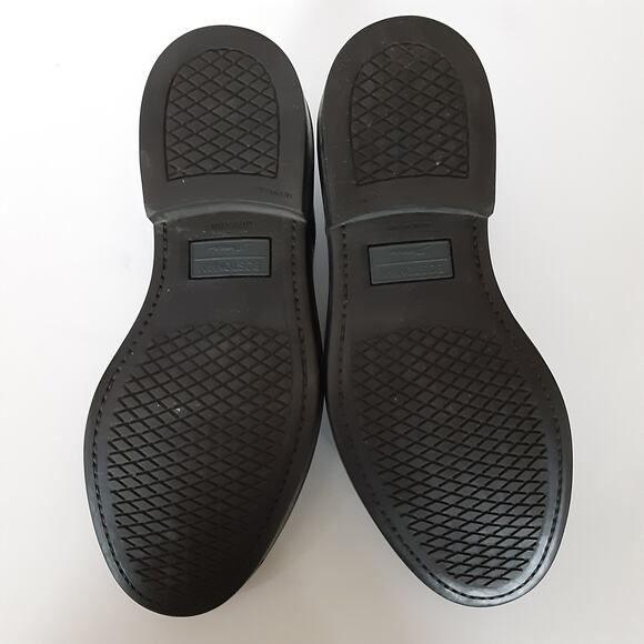 Bostonian Strada Black Genuine Leather Dress Shoes Mens 8 Loafers Slip On - Picture 9 of 10